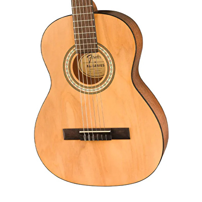 Fender FA-25N Ceviz Klavye Natürel 3/4 Klasik Gitar